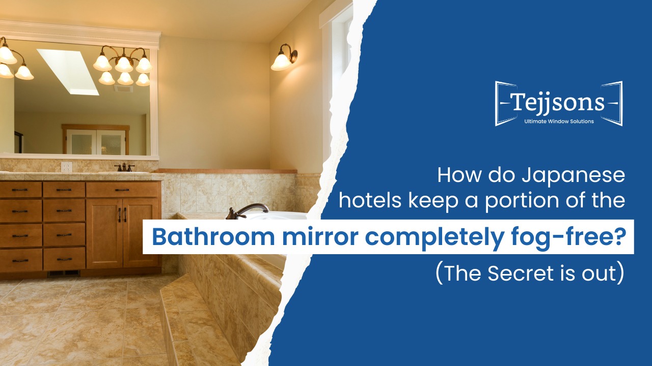 How do Japanese hotels keep a portion of the bathroom mirror completely fog-free? (The Secret is out)