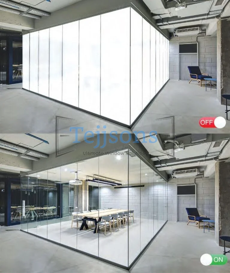 How Smart Glass offers a Minimalist Interior Design For Offices 4 Switchable glass