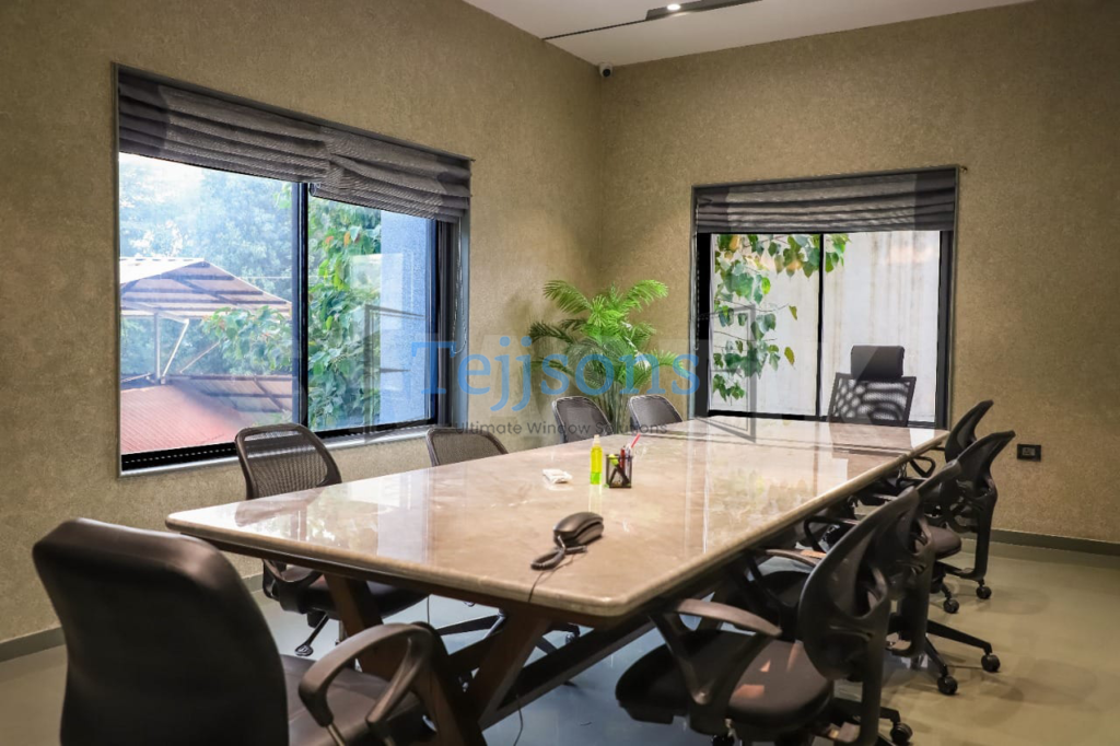 10+ Modern Aluminium Sliding Window Designs Perfect for Luxury Homes & Commercial Spaces 5 Sliding Aluminium Windows for Conference Rooms