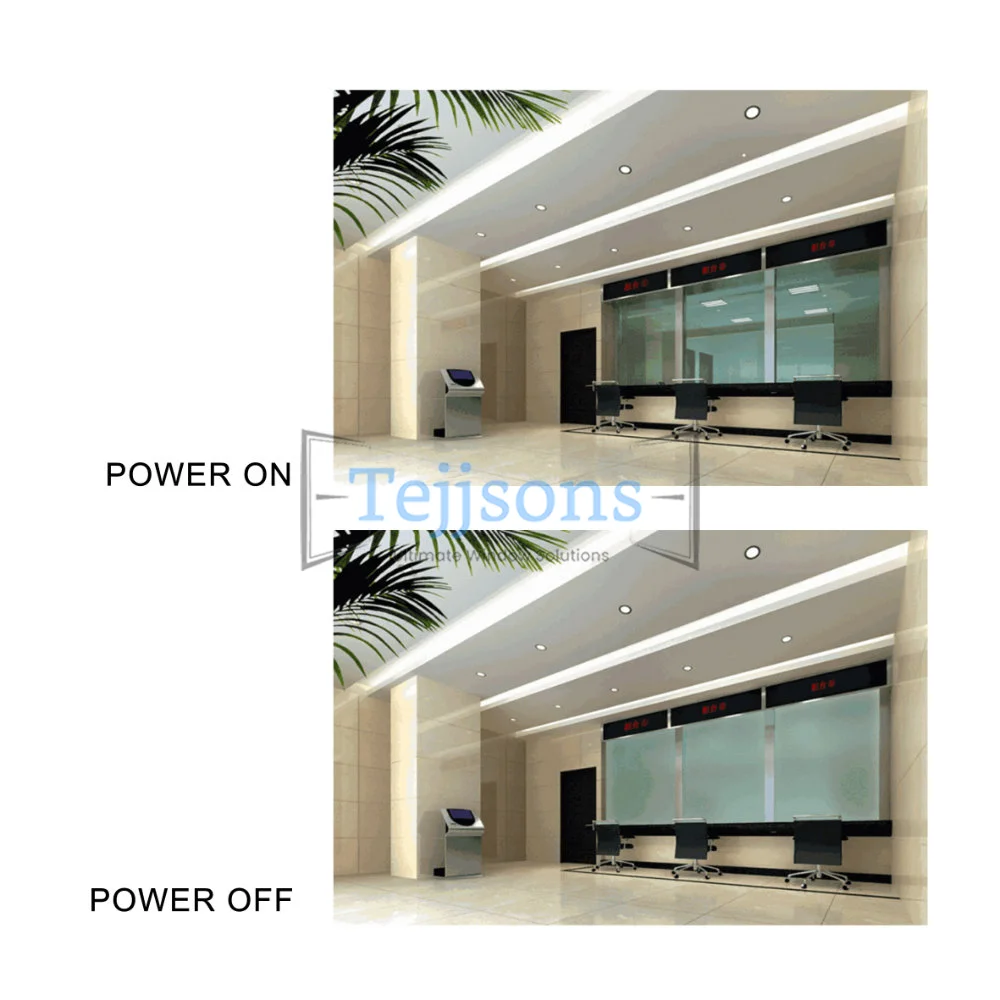 Tejjsons smart glass window system in modern office