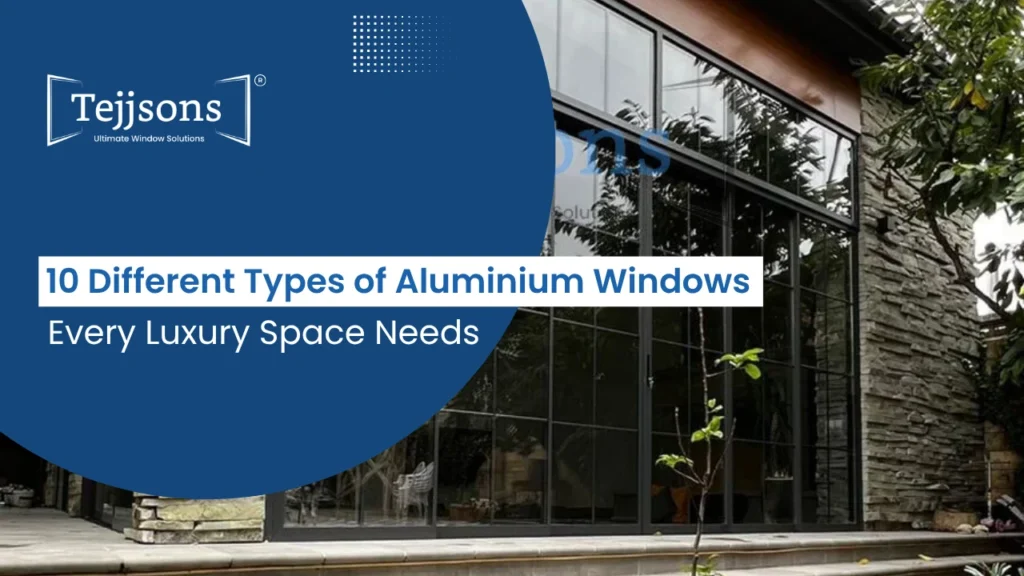 10 Different Types of Aluminium Windows Every Luxury Space Needs 5 Modern home exterior featuring large aluminium window panels