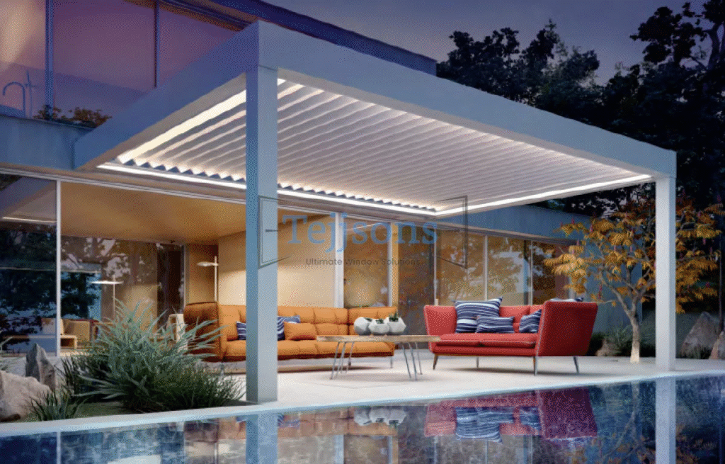 How Much Does a Bioclimatic Pergola Cost? A Complete Pricing Breakdown for Luxury Spaces 2 Illustrative visual for bioclimatic pergola cost showing a standard pergola structure