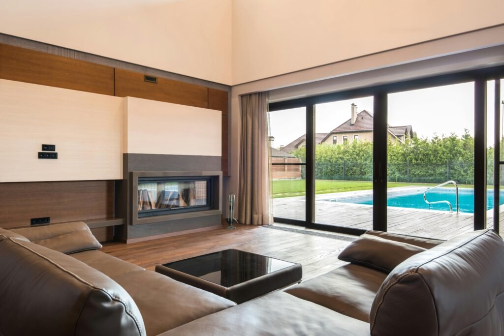 How Aluminium Sliding Doors Transform Seamless Indoor-Outdoor Living 2 Large aluminium sliding doors installed in luxury home