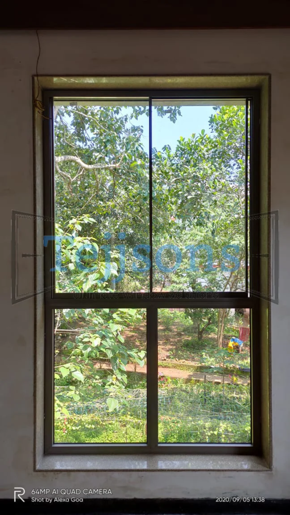 Premium kitchen window design with outdoor garden view