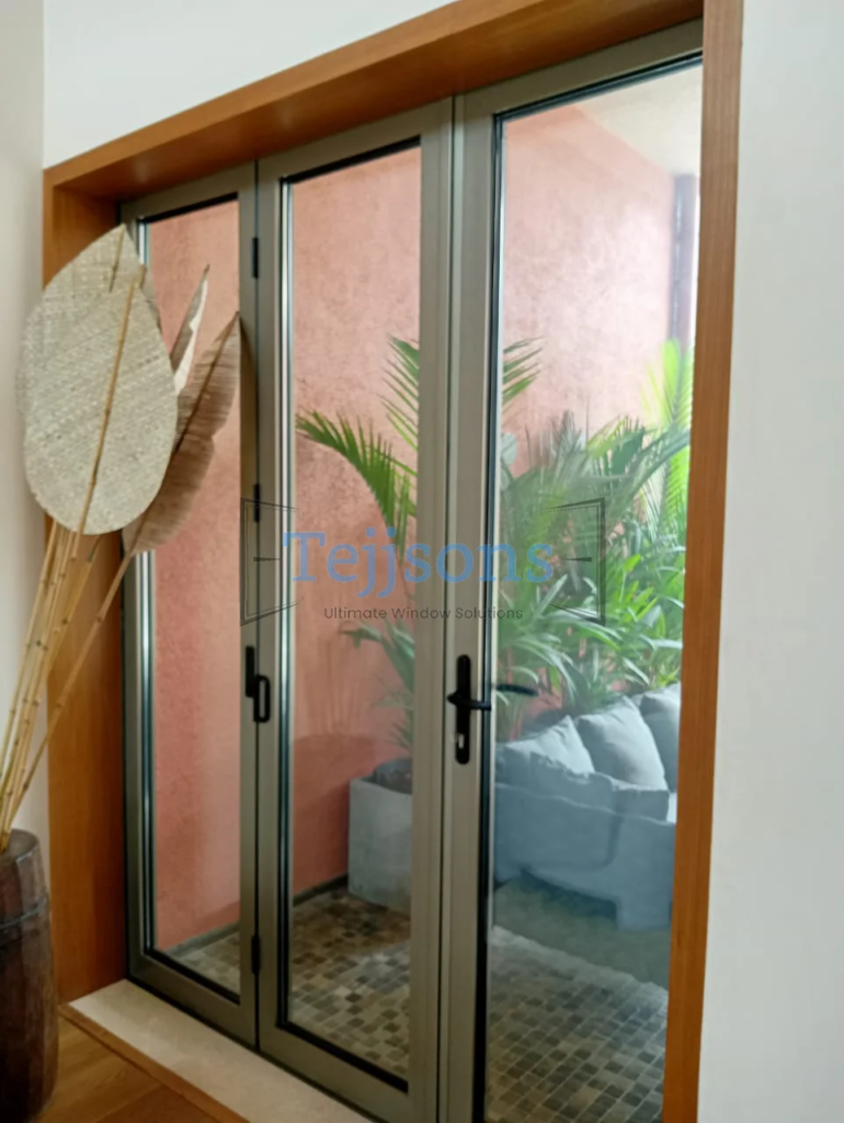 Aluminium Casement windows installed in premium building exterior 