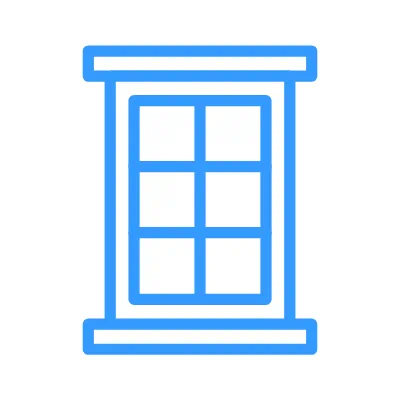 Casement Windows & Doors 23 wired outline 1636 open window hover open close